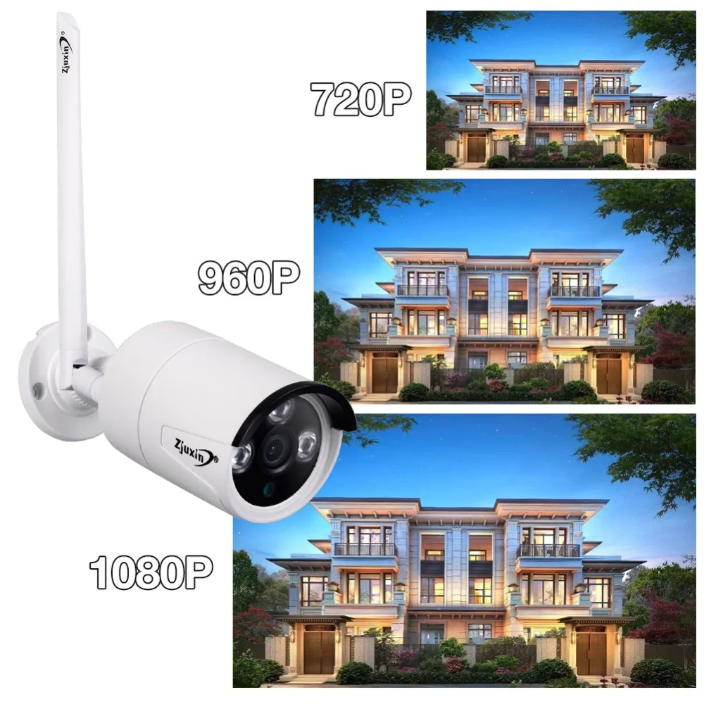 Zjuxin 1080P WIFI уличная камера 1920*1080 Беспроводная ip-камера для вашей домашней безопасности iCSee P2P 3,6 мм объектив