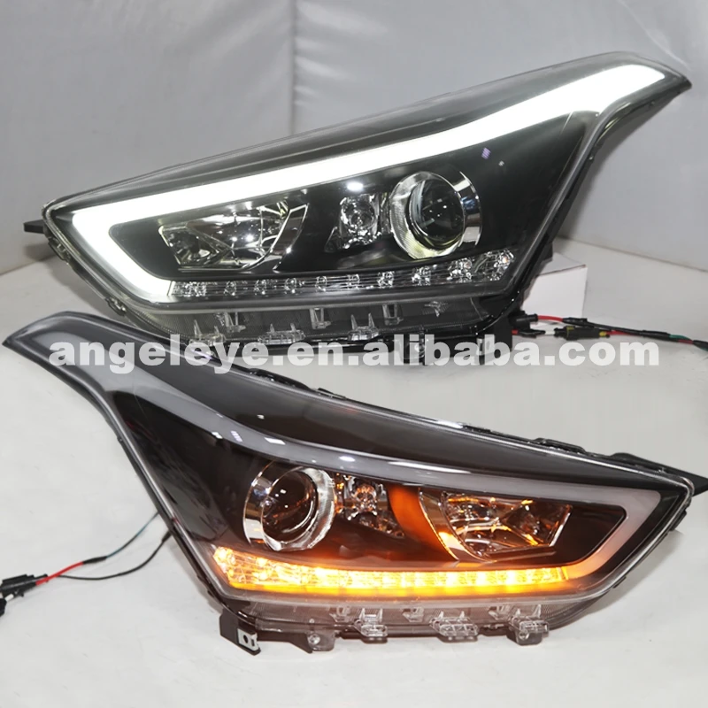 

For HYUNDA 2014-2015 year for Santa Fe IX25 LED head lamp Headlights front light with LED Kit LF