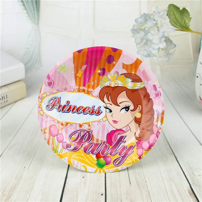 FUNNYBUNNY 7 дюймов красочные точки волнистые одноразовые бумажные тарелки партия