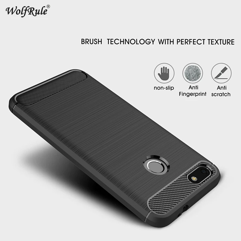 Чехол wolfrole для Huawei P9 Lite Mini Ударопрочный Мягкий чехол из ТПУ с кистью телефона