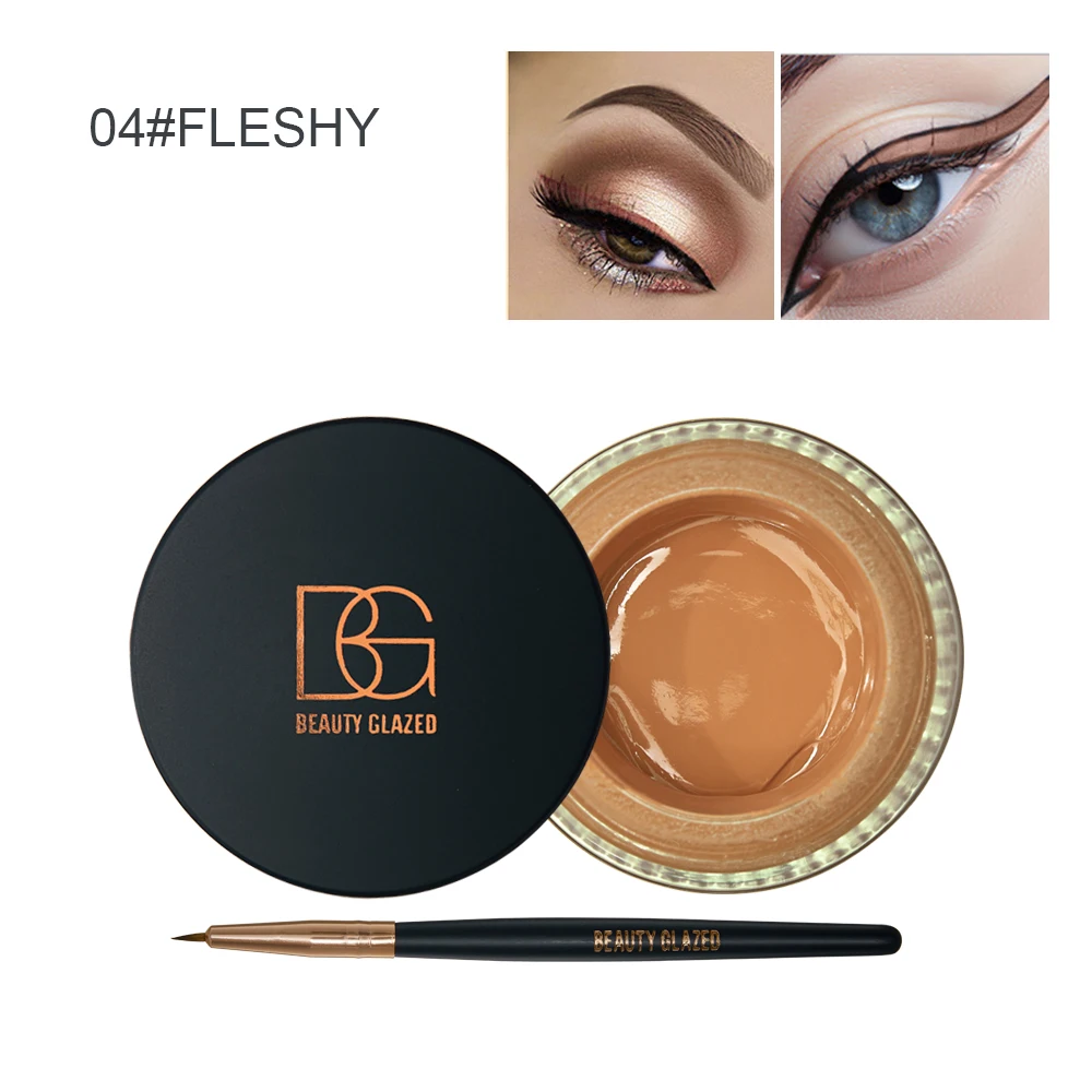Гель Beauty Glazed для подводки глаз женщин водостойкий полуперманентный гель бровей с