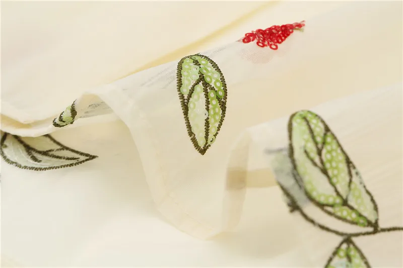 Женская винтажная рубашка с блестками ELF SACK, Милая бежевая блузка с блестками в виде вишен, модная летний топ на каждый день, одежда для деловой женщины г