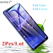 2Pcs Huawei Mate 20 Lite Glass Tempered Glass for Huawei Mate 20 Lite Film Full Glue Cover Screen Protector Huawei Mate 20 Lite