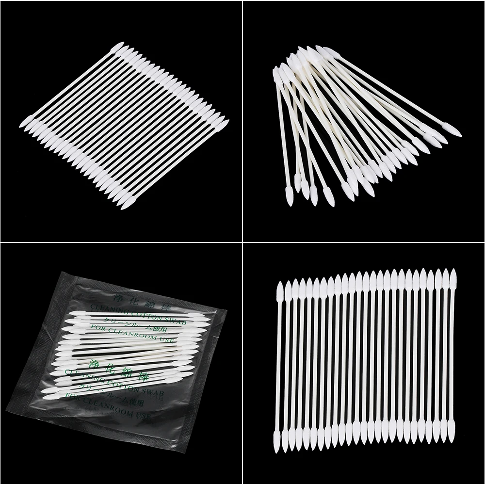 Professional 50pcs Pro Cleaning Swab Tool Cotton Disposable Stick For AirPods Earphone Cellphone Use | Электроника