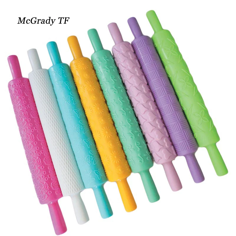 8 шт./компл. красочные пластиковые рельефные текстурированные узорчатые помадные