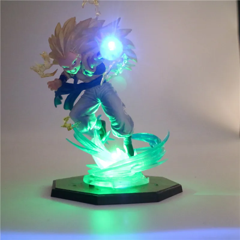 Dragon Ball Z Сон Гоку Супер сайян, «Жемчуг дракона фигурки 2 Цвет 3D Ночник DIY аниме модель настольная лампа Аниме Драконий жемчуг игрушки Dragon Ball лампы