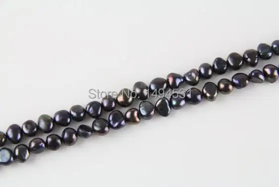 Натуральный пресноводный жемчуг россыпью бусины в стиле барокко 7 8 мм черного