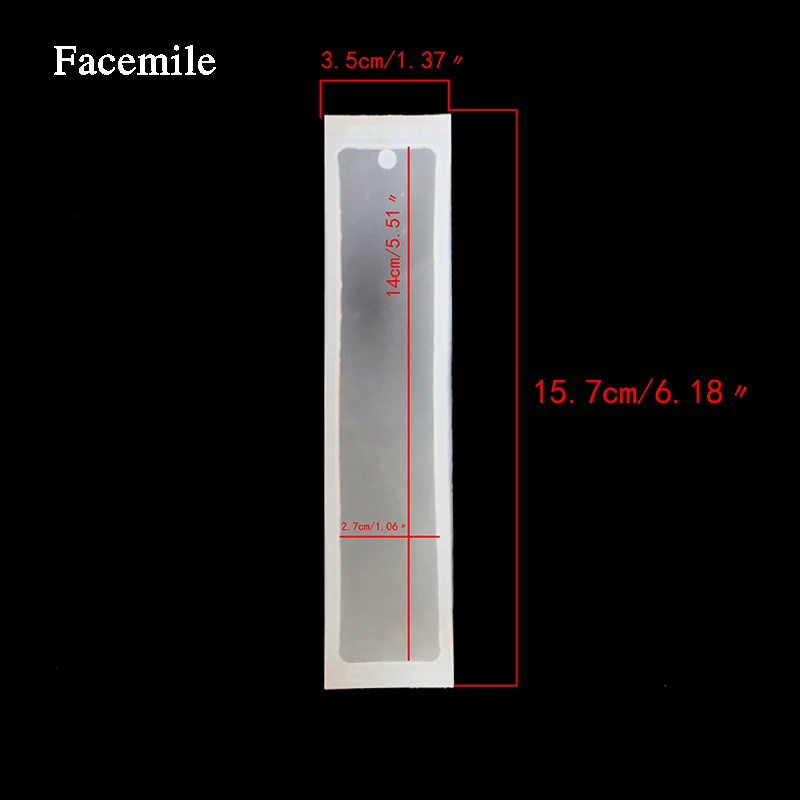 Facemile 1 шт. прямоугольная силиконовая форма с отверстиями эпоксидная смола ювелирные закладки ремесло изготовление форма для украшения тортов мастикой - Цвет: big