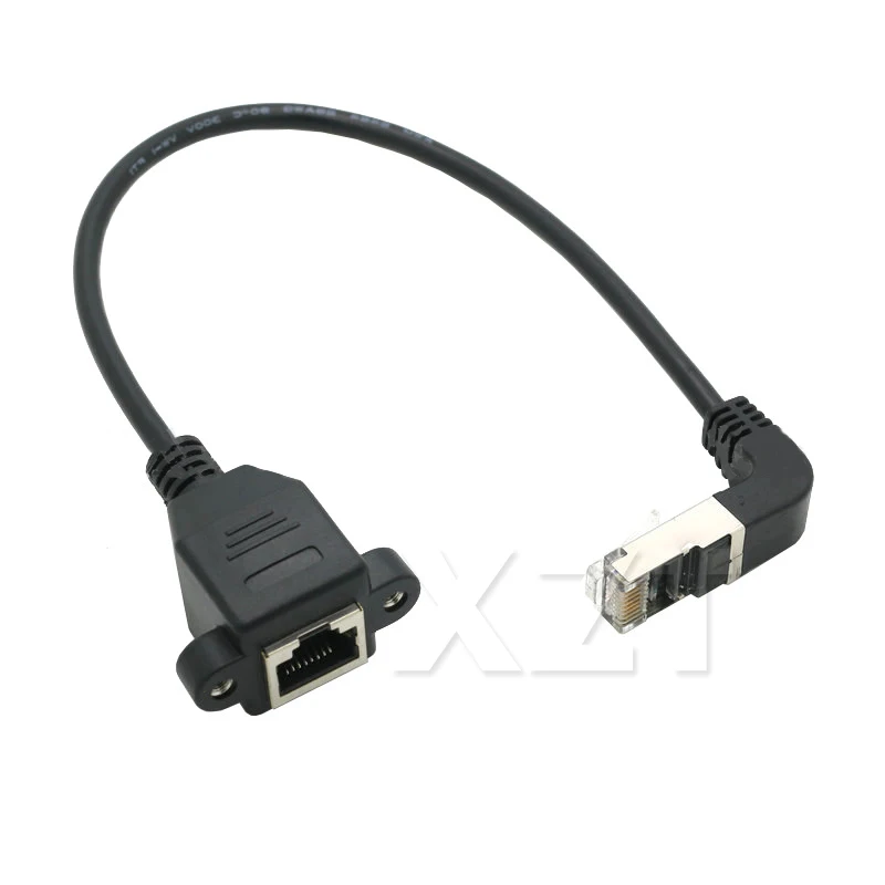 30 см/60 см/1 м/1M5 вверх и вниз 90 градусов штекер-гнездо RJ45 винтовое крепление для