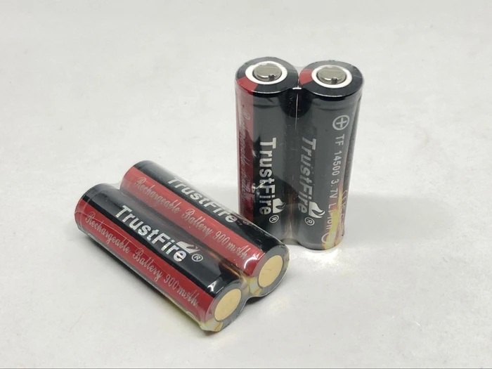 2 шт./лот TrustFire 14500 AA 900 мАч 3 7 В защищенные литиевые аккумуляторы с печатной платой