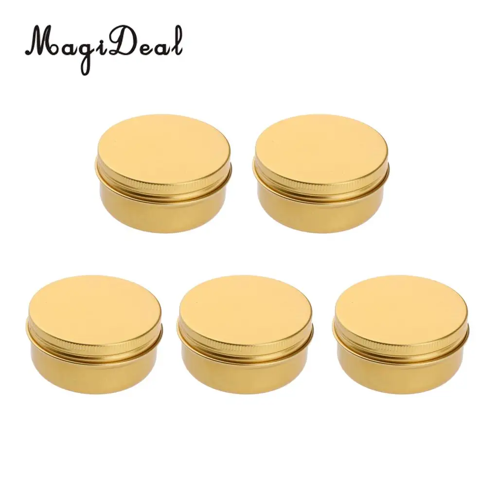 

10x Aluminium Makeup Pot Empty Cosmetic Cream Candle Spice Tin Jar 60 150ml