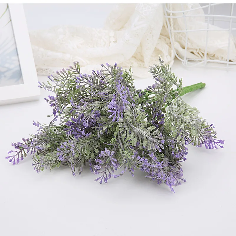 

New Arrival 1pcs Spray Green Purple Red Artifcial Plant Leaf branch Home Garden Decoration
