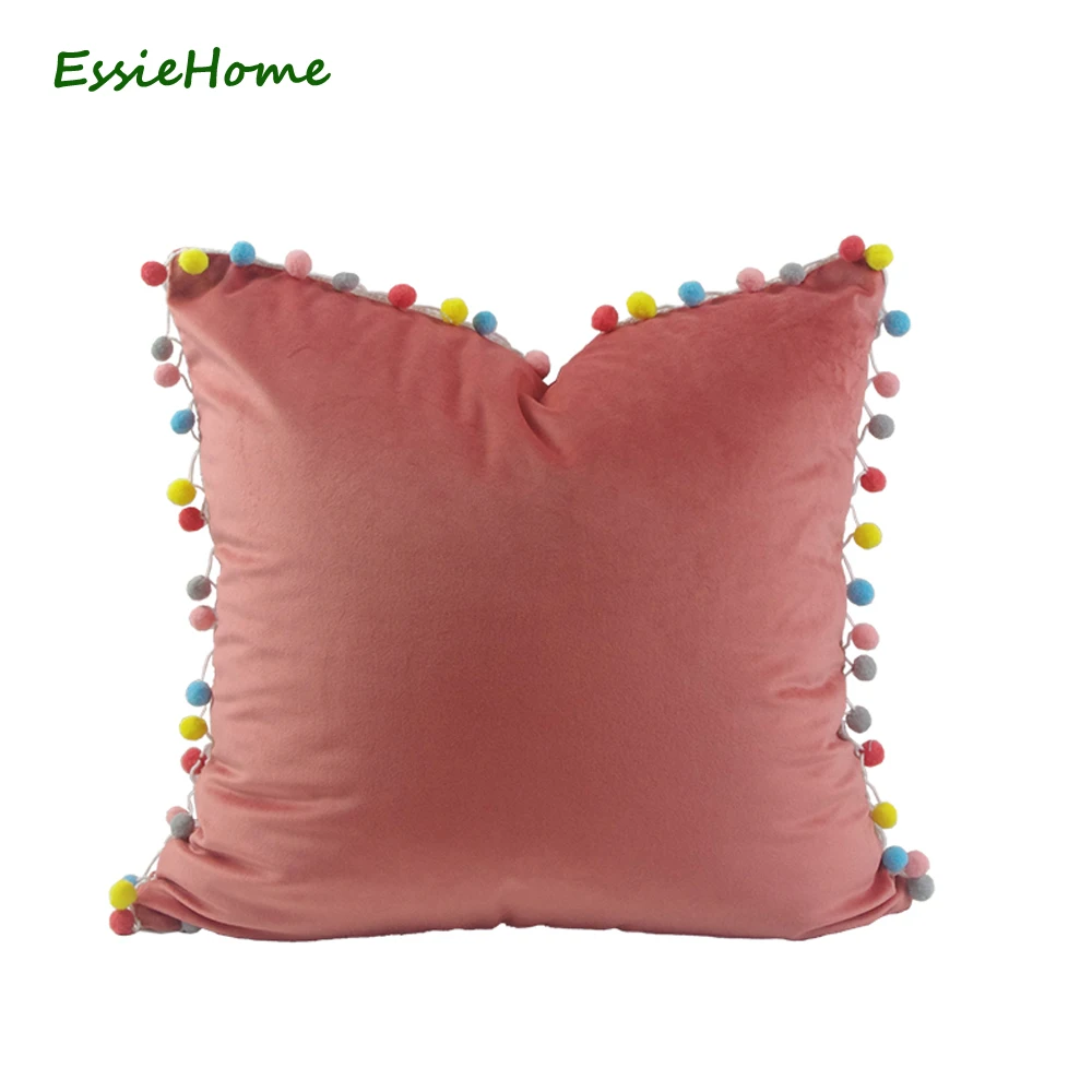 Чехол ESSIE чехлы на подушки для дома с подушкой розового и цвета милый мягкий