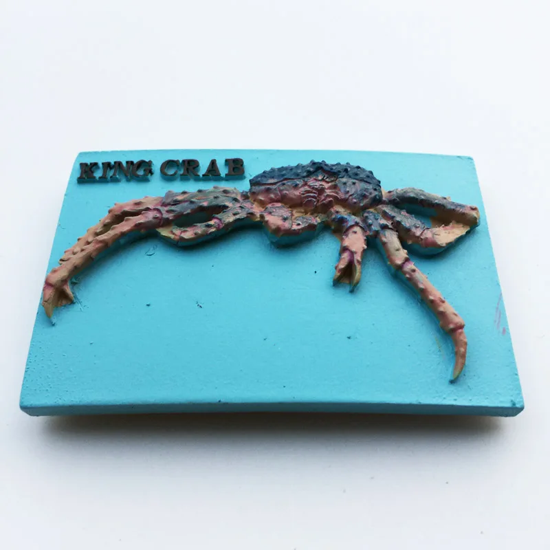 Alaska King Crab Pattern Refrigerator Sticker Creative USA Landscape Fridge Magnet Home Decor Gifts Wholesales Drop Shipping | Дом и сад