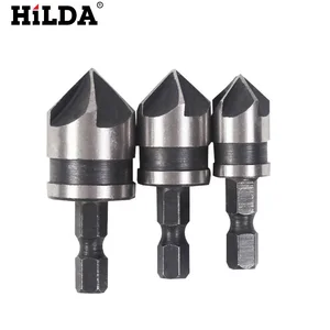 HILDA 3 шт.компл. 121619 мм сверла с зенкером, сверло из углеродистой стали для снятия фаски, круглое сверло 90 градусов с 14 