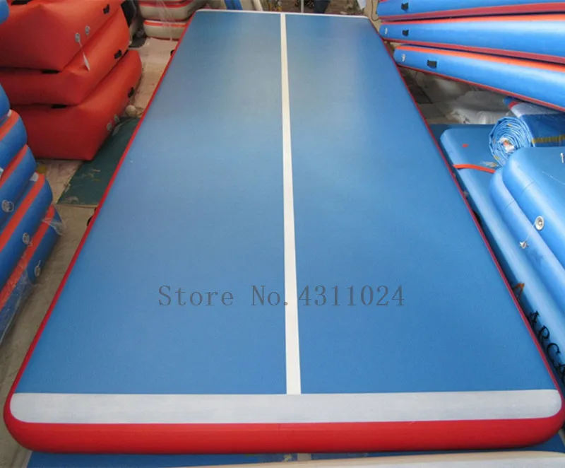 Дешево Надувной гимнастический матрас 8x1x0,2 м, бесплатная доставка