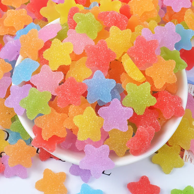 

10Pcs Soft Candy Pentagram Polymer Slime Charms Lizun Modeling Clay DIY Accesorios Plasticine Toy For Kids Slime Supplies Filler
