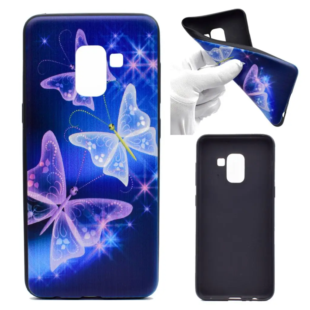 Dulcii чехол для samsung Galaxy A8 (2018) рисунком печати ТПУ Мягкая задняя Корпус |