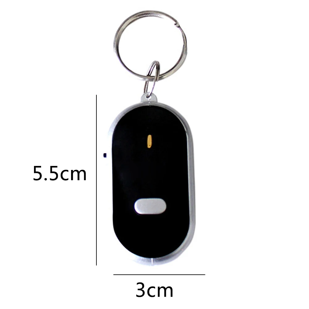 1PCS LED Anti-lost Key Finder Find Locator Keychain Whistle Beep Sound Car Keyrings Support Dropshipping | Электроника