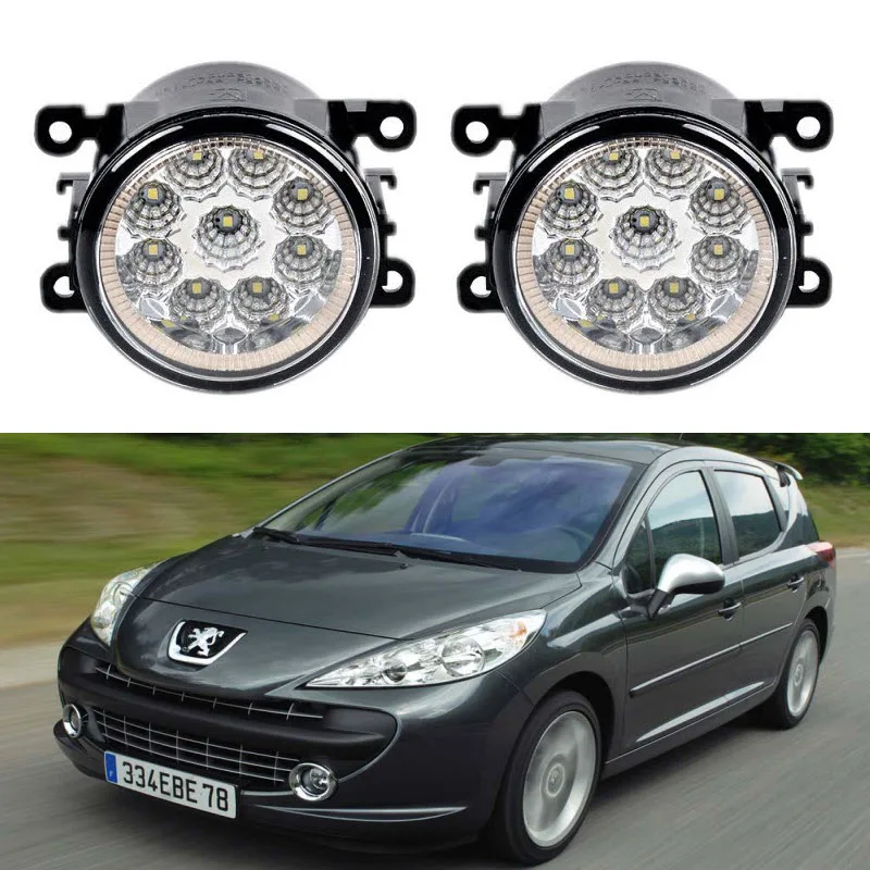 

Car-Styling For Peugeot 207 WA_ WC_ 207 CC WD_ 207 Saloon 207 SW Estate 9-Pieces Led Fog Lights H11 H8 12V 55W Fog Head Lamp