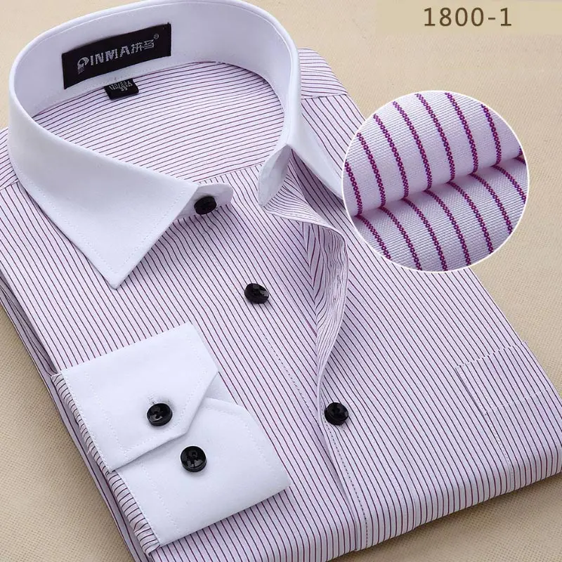 Весенние мужские рубашки 7xl 8xl 9xl 10xl мужские рубашки с длинным рукавом Формальные Деловые повседневные размера плюс мужские рубашки в полоску
