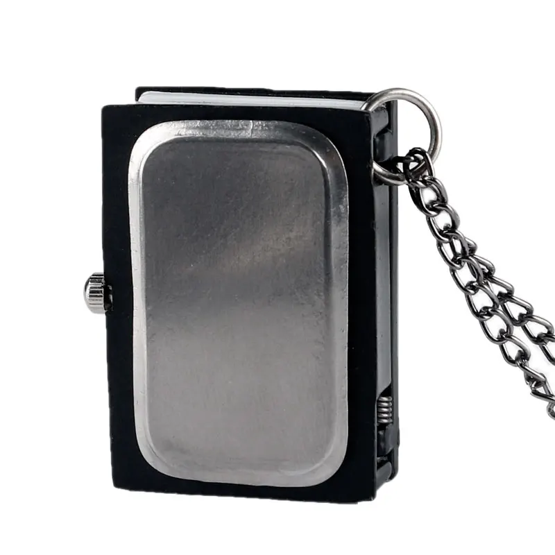 Японские кварцевые карманные часы в форме ноты смерти ожерелье для мужчин и