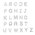 Simsimi Латиноамериканский алфавит, Маленькие искусственные буквы, подвеска из нержавеющей стали, оптовая продажа, 26 шт. (26x1 шт.)