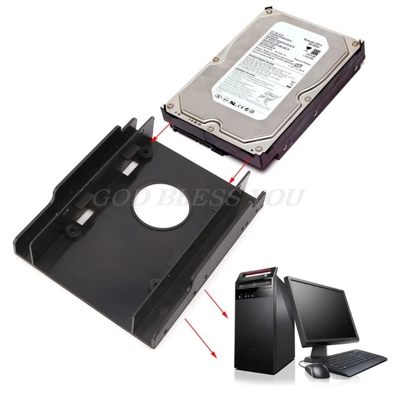 Адаптер жесткого диска 2 5 &quotдо 3 5&quot HDD SSD монтажный кронштейн пластиковая