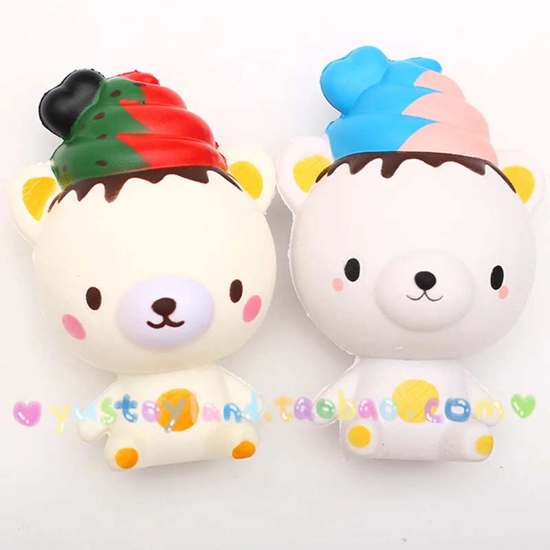 Симпатичные Арбуз мороженое медведь jumbo Poo Rilakkuma мягкими замедлить рост Ремни