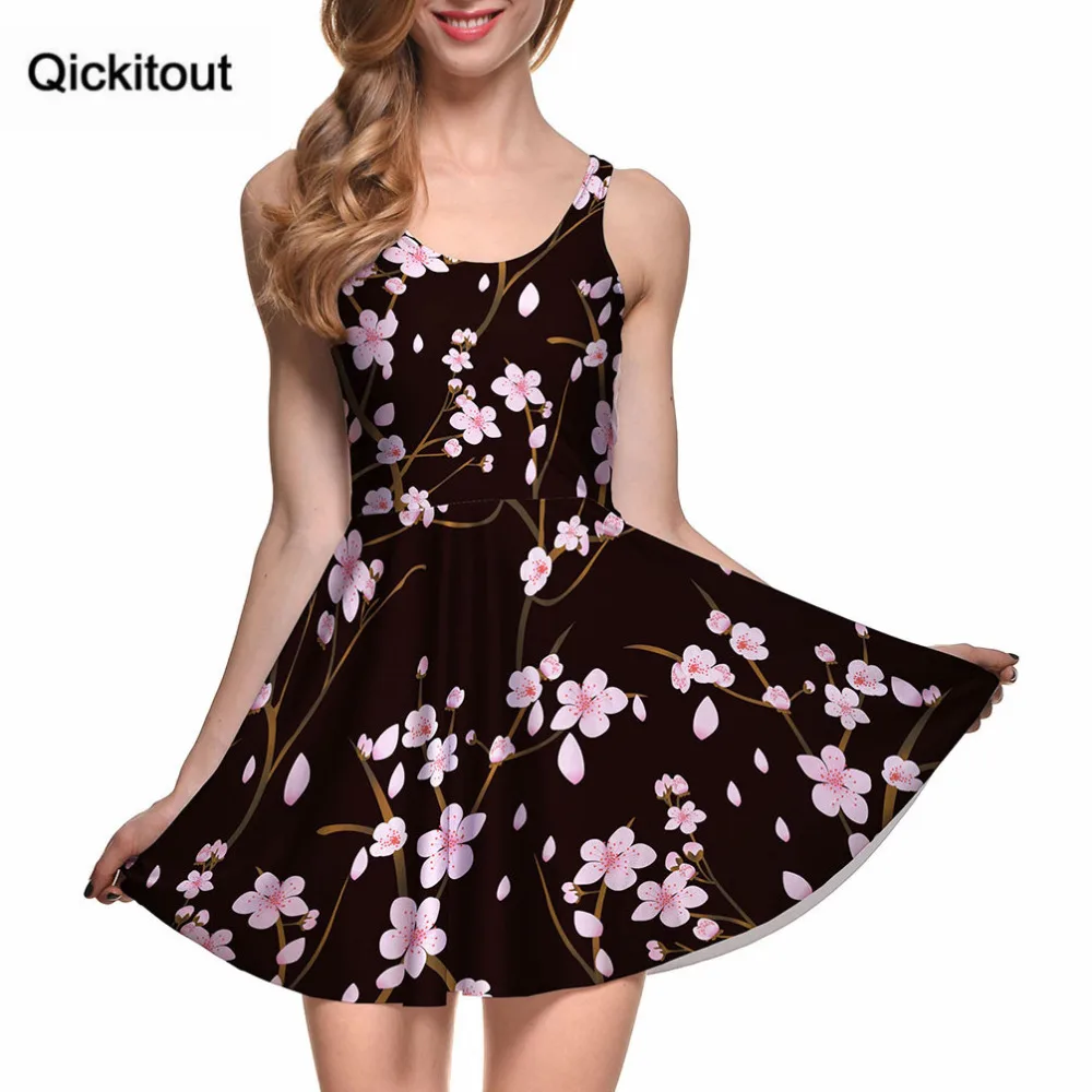 Прямая поставка Vestidos Mujer таллас Грандес женское Повседневное платье Cherry Blossom