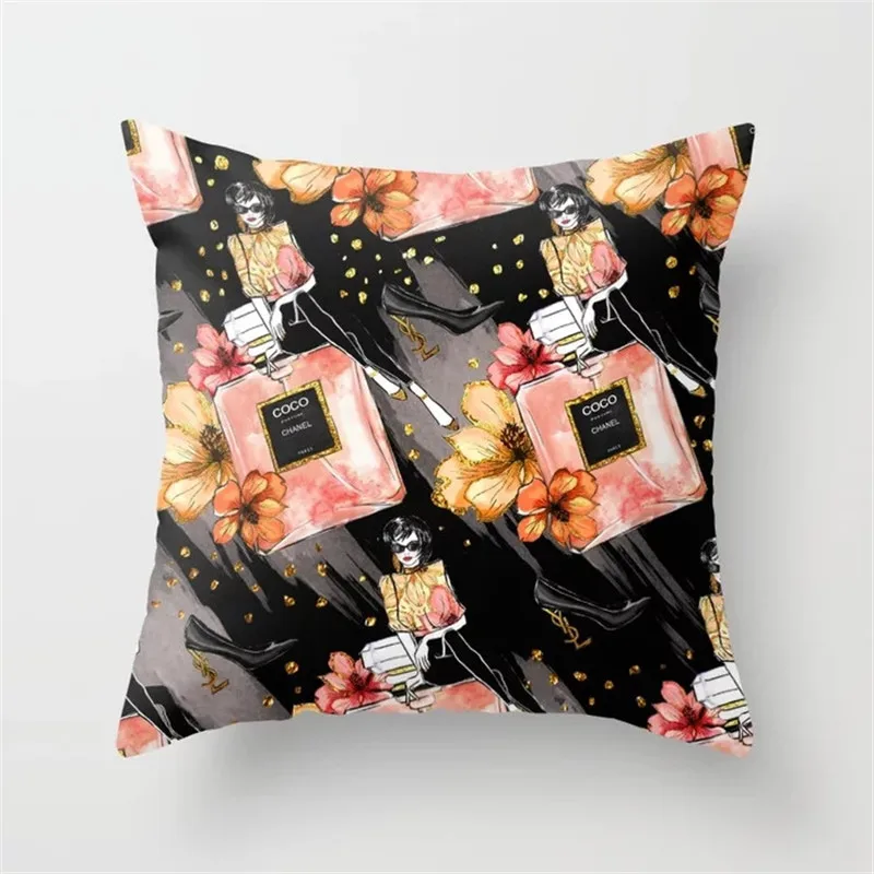 Cushion Covers23 Чехлы 45 см* 45 см ручная роспись цветы и флаконы супер мягкие и декоративная наволочка домашняя декоративная Подушка Крышка - Цвет: Cushion Covers23