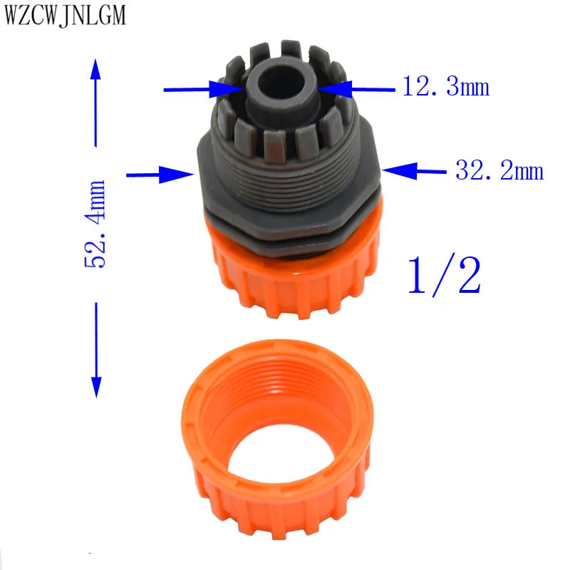 Соединитель для ремонта садового орошения 1 дюйм шланг 1/2 2 ходовой соединитель