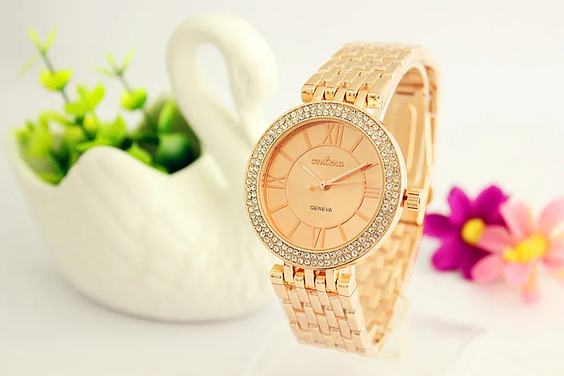 2018CONTENA Korean fashion female watch small bracelet decoration ladies slim simple large dial tide | Наручные часы