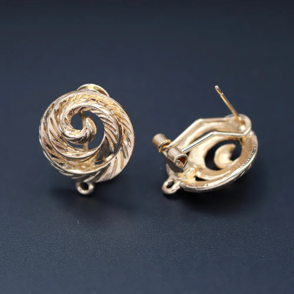 Серьги соединитель для поста Linker зажим спины вихревая основа индийский арабский