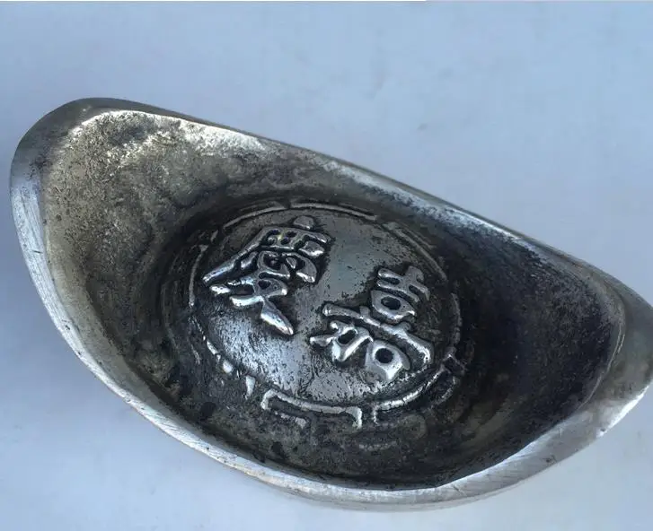 

Античный старый циндинастия Серебряный слиток/монеты 3, ручная работа, лучшая коллекция и украшение, бесплатная доставка