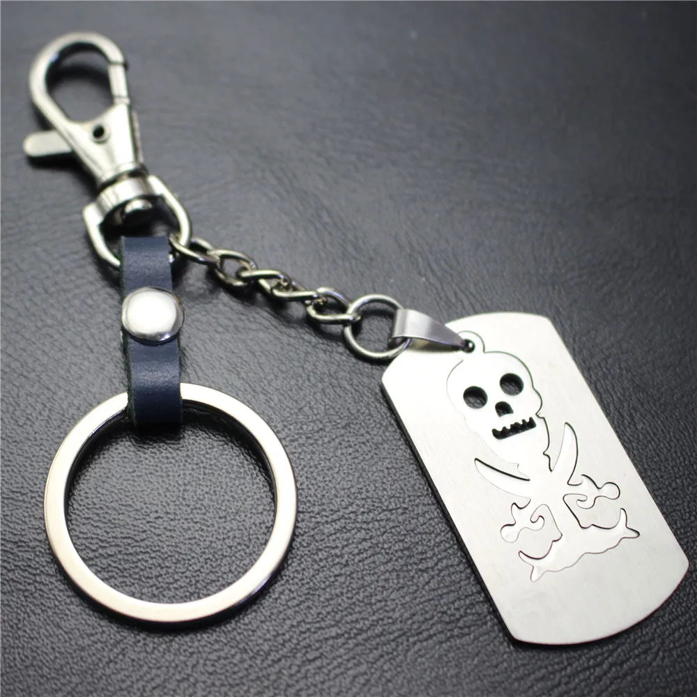 Качественный брелок из нержавеющей стали призрак пират значок со скелетом
