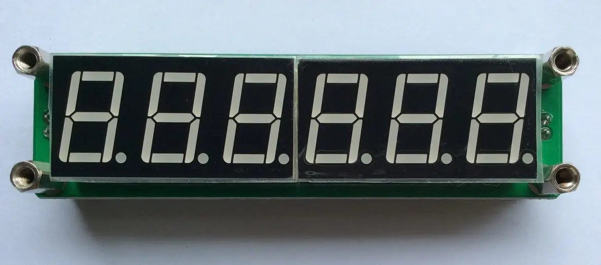 Зеленый 1 МГц до 1000 RF одночастотный счетчик тестер цифровой светодиодный
