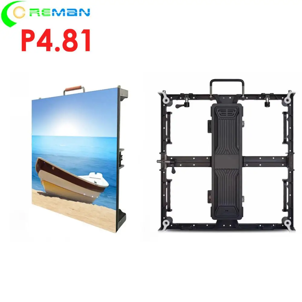 AliExpress Открытый Светодиодный модуль экрана дисплея p4.8 p4.81 rgb светодиодный модуль 25 см x 25 см 52x52 точек для арендного шкафа