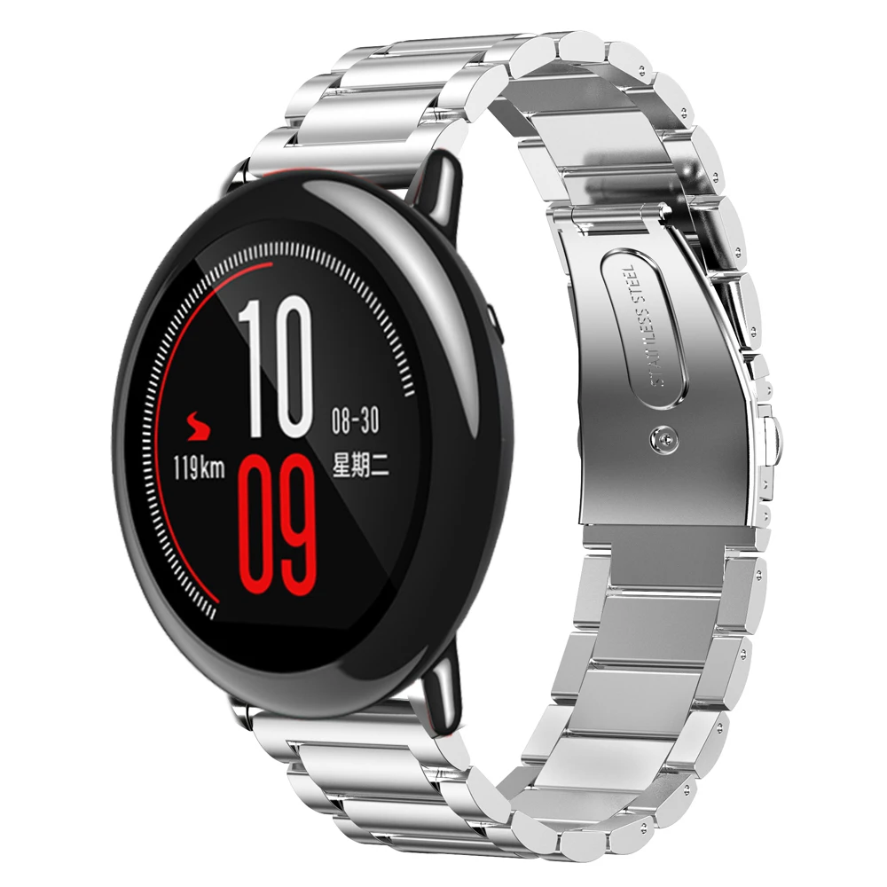 BDIG 22 мм металлический ремешок для Xiaomi Huami Amazfit часы браслет Миланская петля магнитные ремни для Amazfit Pace Stratos 2