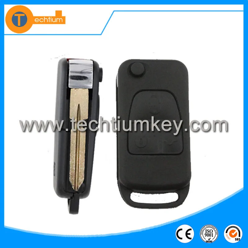 10 шт. Бесплатная доставка New Uncut флип замена ключа автомобиля для Mercedes Benz с 4 трека