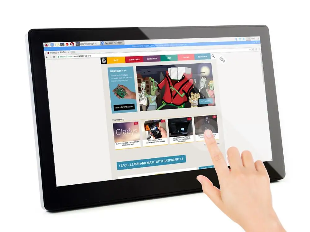 Günstig Waveshare 11,6 Zoll, IPS, 1920*1080, Kapazitiven Touchscreen, Gehärtetem Glas Abdeckung, Für Raspberry Pi, BB Schwarz, PC, Windows 10/8. 1/8/7