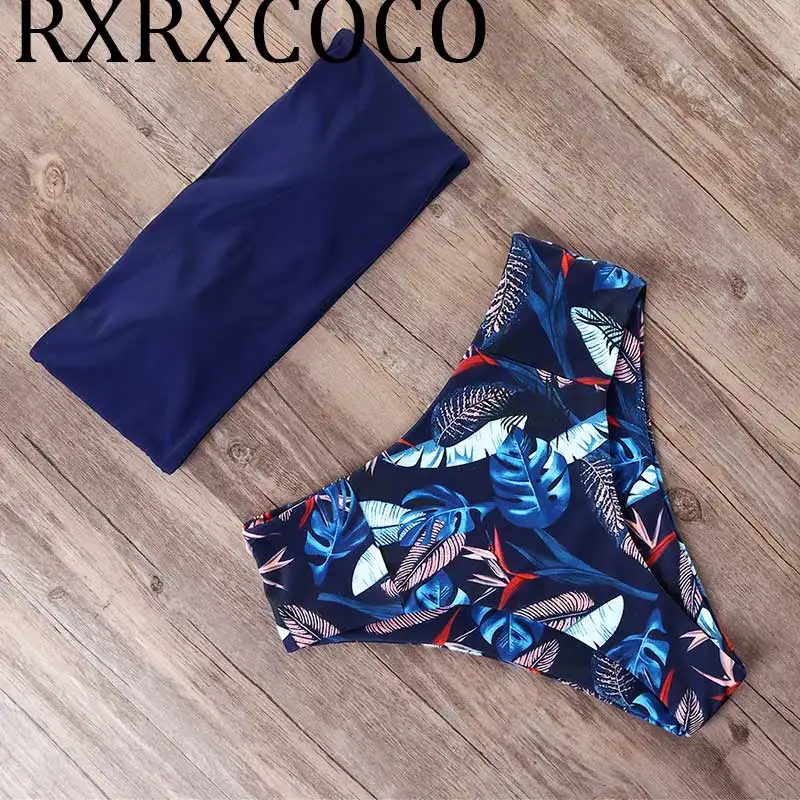 Купальный костюм с тропическим принтом бикини пуш ап 2020 сексуальная купальная