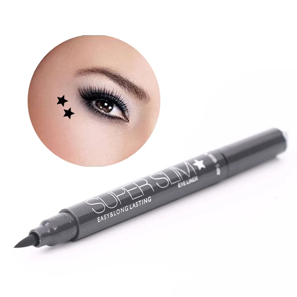 Новая черная жидкая подводка для глаз водостойкая стойкая быстросохнущая