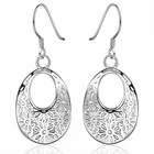 Женские серьги серебристого цвета, свадебный подарок, E581