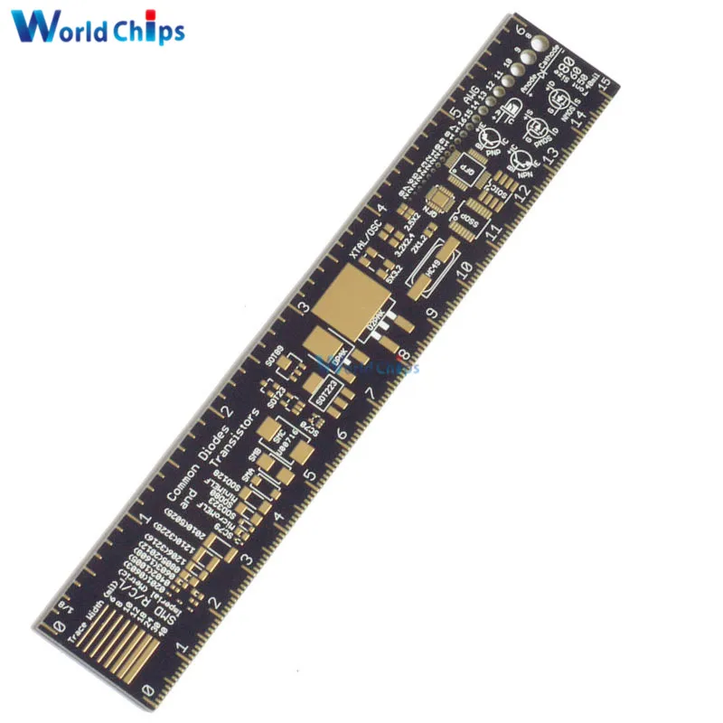 Многофункциональная линейка PCB 15 см 20 25 измерительный инструмент резистор