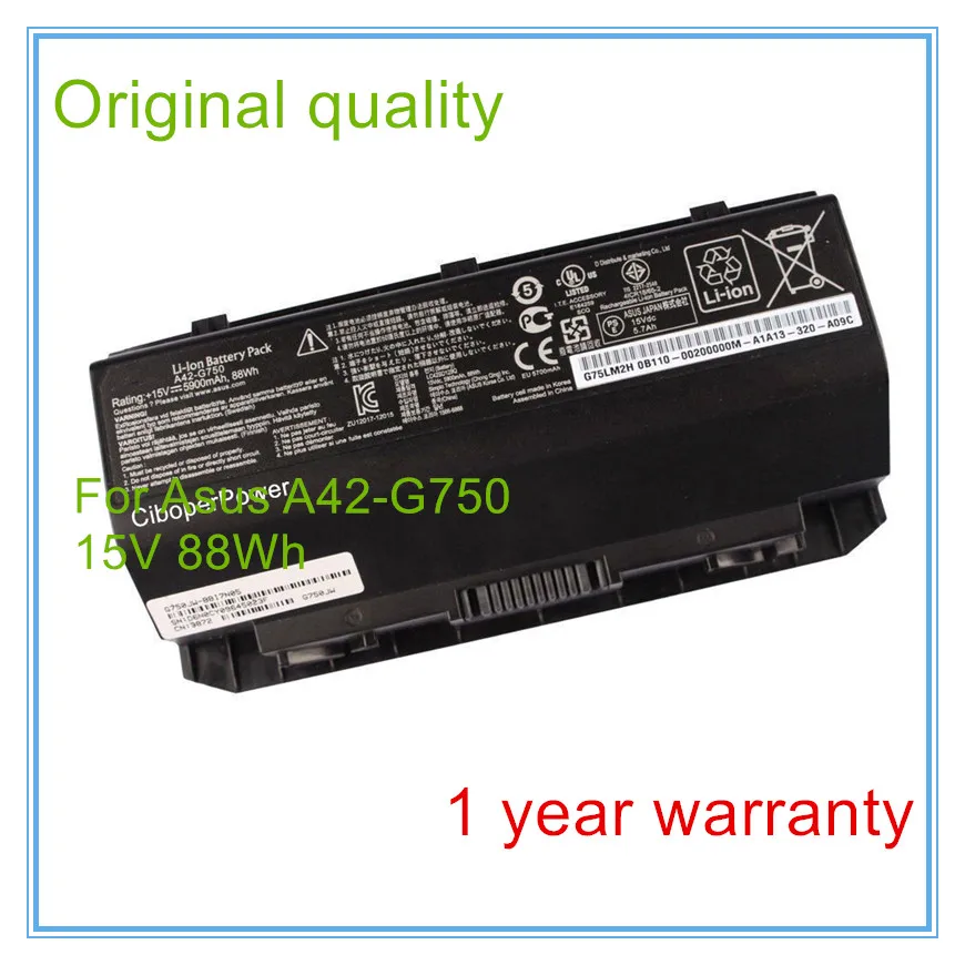 Оригинальный аккумулятор 15 в 88wh для ROG G750 G750J G750JH G750JM G750JS G750JW A42 G750|original 15v battery|battery