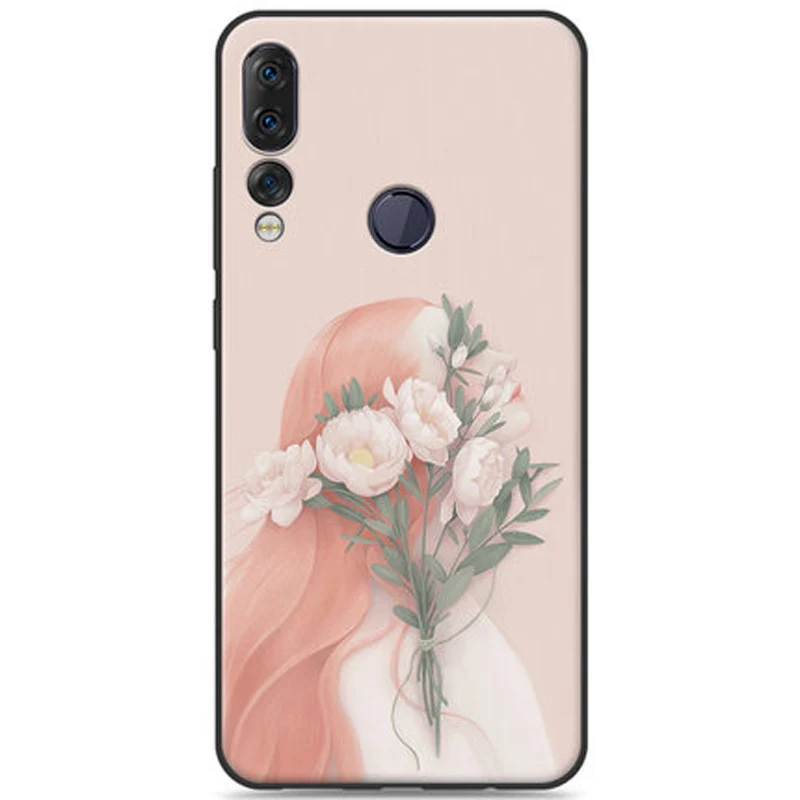 Чехол для lenovo Z5s, мягкий силиконовый чехол из ТПУ с цветочным узором для девочек, чехол для lenovo Z5s, защитный чехол для lenovo L78071, Z5 s coque 6,3"