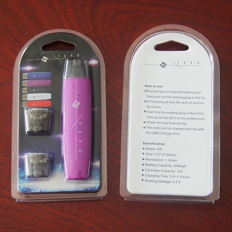 Kingfish мини электронная сигарета G8 VAPE POD mod System многоразовый вейп 300 мАч 1 мл большой