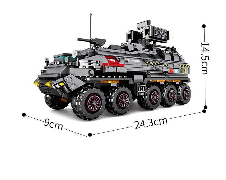 Серия Technic The Wandering Earth 811 шт. CN171 Gargotruck транспорт Грузовик 3 фигуры кирпичные строительные блоки Совместимые наборы фильмов