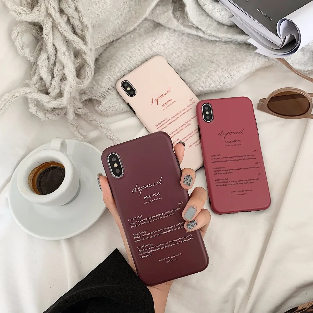 PGSD осенне-зимний цветной Простой корейский Чехол для мобильного телефона iphone XS MAX
